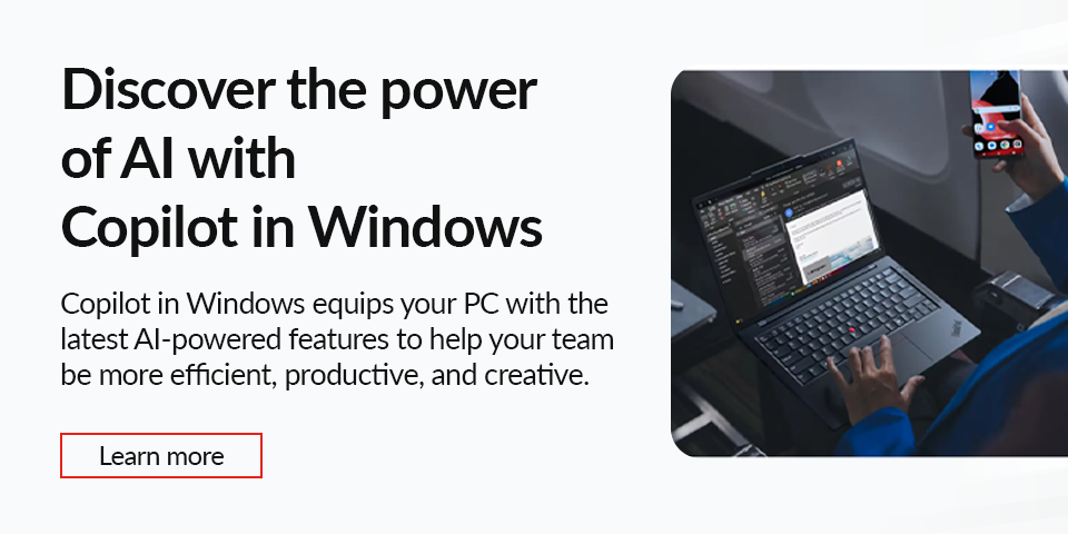 Discover the power of AI with Copilot in Windows